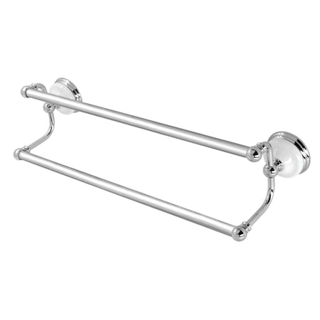 Kingston Brass BA11318C 18-Inch Dual Towel Bar, Polished Chrome BA11318C